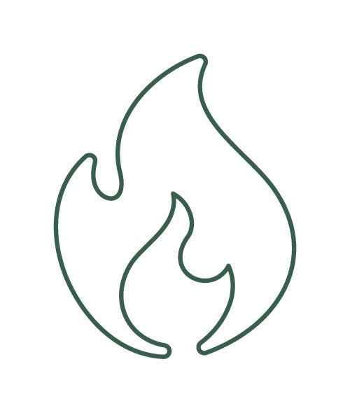 Graphic Outline of a Flame