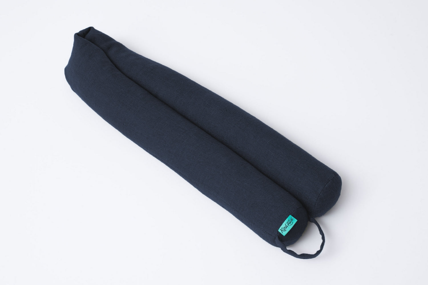 Folded Kind Face Linen Draught Stopper in Ink colour